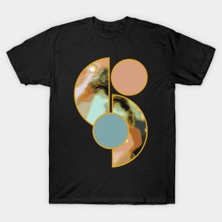 Earth tone colors vibrant bright unique minimalist neutral organic geometric boho pattern 385 Abstract T-Shirt